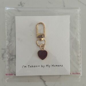 Personalized Heart Charm for Pets, Dog Collar Accessories- NWT